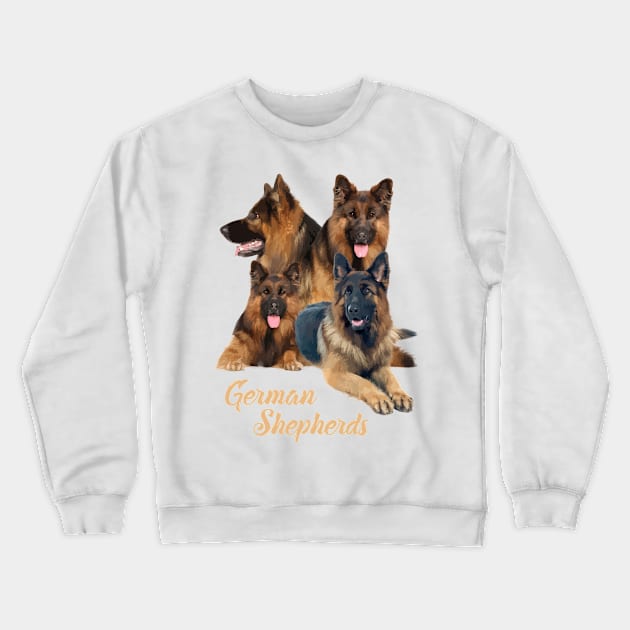 German Shepherd Dogs! Especially for GSD owners! Crewneck Sweatshirt by rs-designs